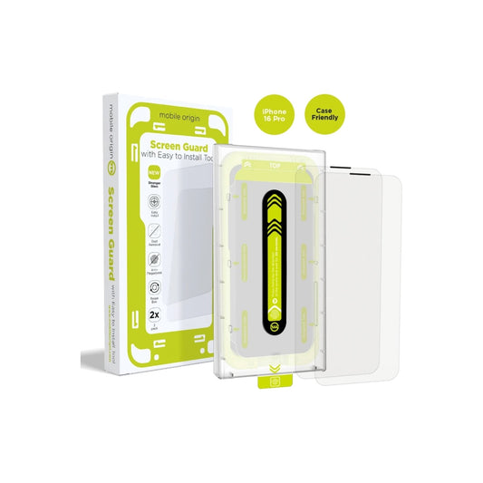 2 kusy ochranného skla pro iPhone 16 Pro Mobile Origin Screen Guard - iSTYLE CZ