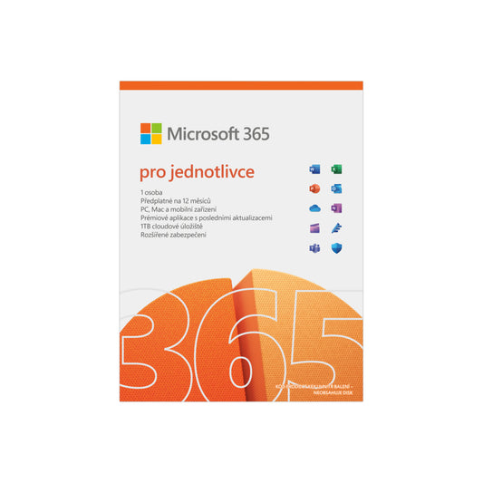 Microsoft 365 pro jednotlivce 1 rok - elektronická licence - iSTYLE CZ