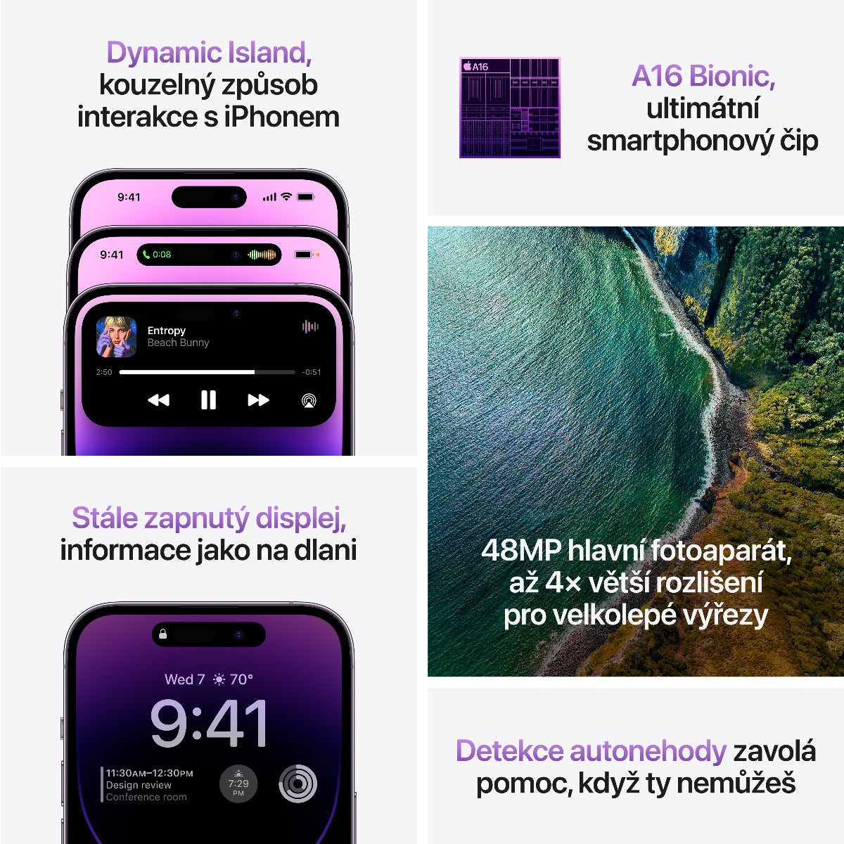 Apple iPhone 14 Pro 128GB - temně fialový (použité, opotřebené) - iSTYLE CZ