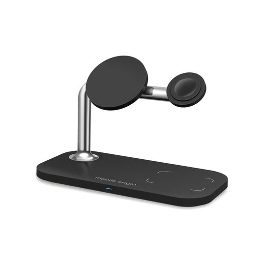 Bezdrátová nabíječka Mobile Origin 3in1 Wireless Charger - černá - iSTYLE CZ