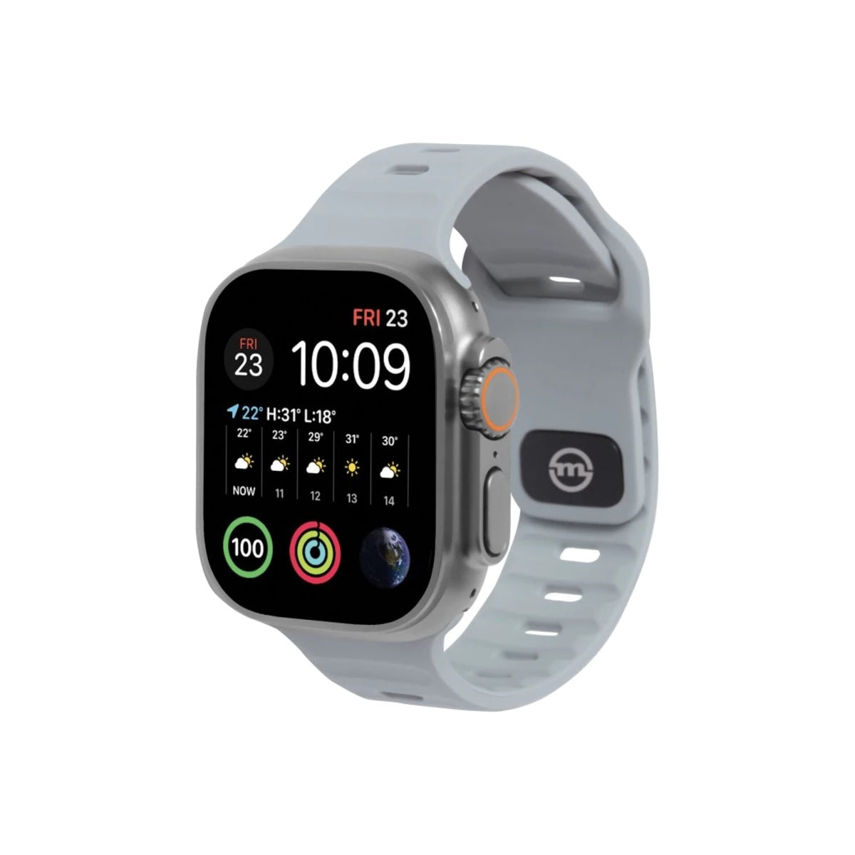 Řemínek pro Apple Watch 42/44/45/49 mm Mobile Origin Strap - šedý - iSTYLE CZ