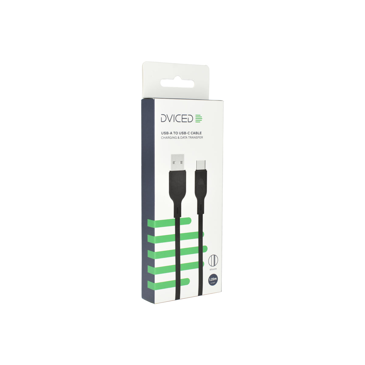 Kabel USB-A / USB-C Dviced 1,25 m – černý - iSTYLE CZ