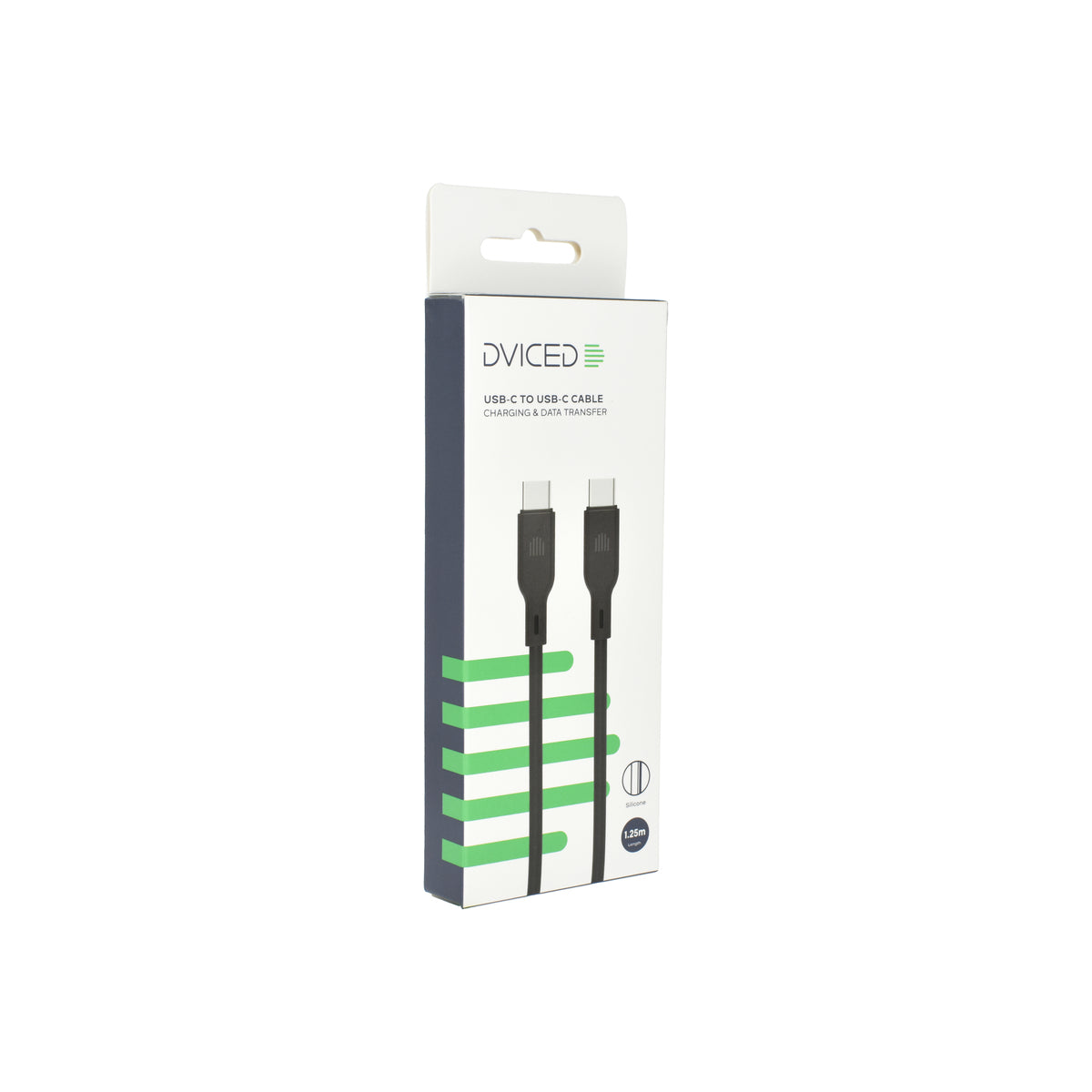 Kabel USB-C / USB-C Dviced 1,25 m – černý - iSTYLE CZ