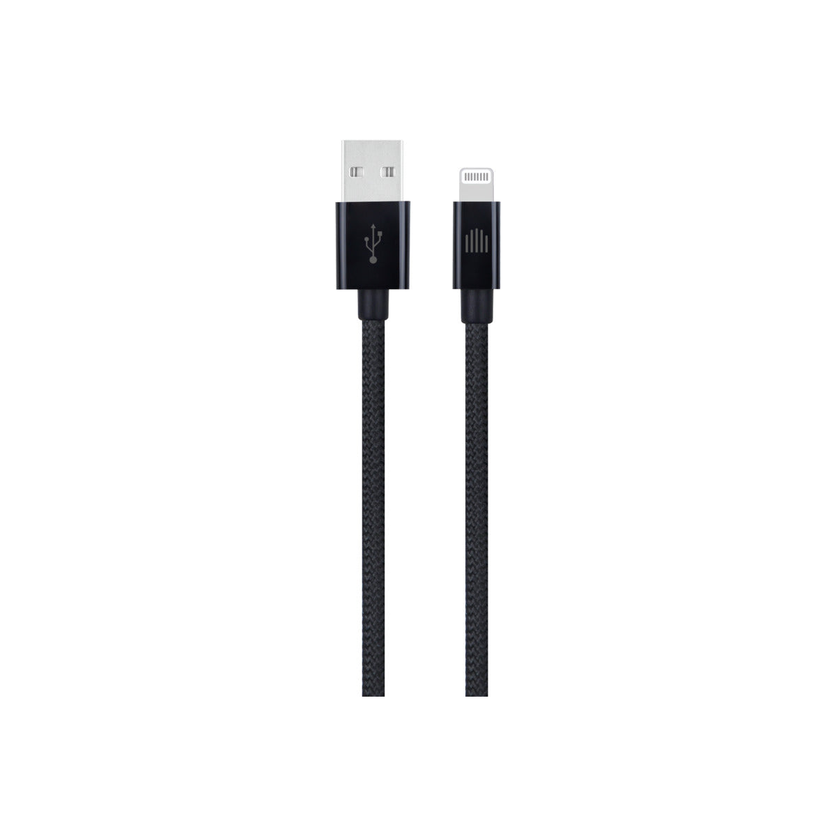 Pletený kabel USB-A / Lightning Dviced 0,25 m – černý - iSTYLE CZ