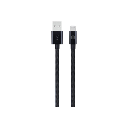 Pletený kabel USB-A / Lightning Dviced 0,25 m – černý - iSTYLE CZ