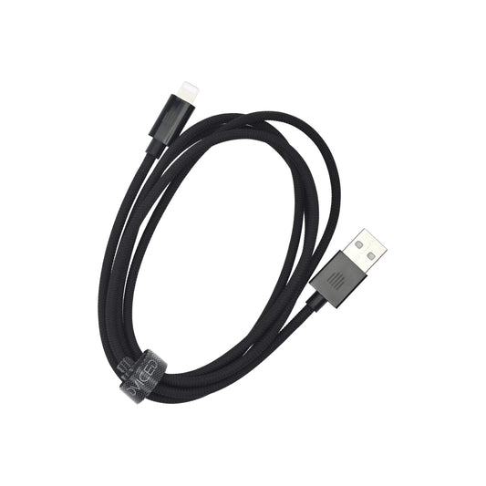Pletený kabel USB-A / Lightning Dviced 1,25 m – černý - iSTYLE CZ