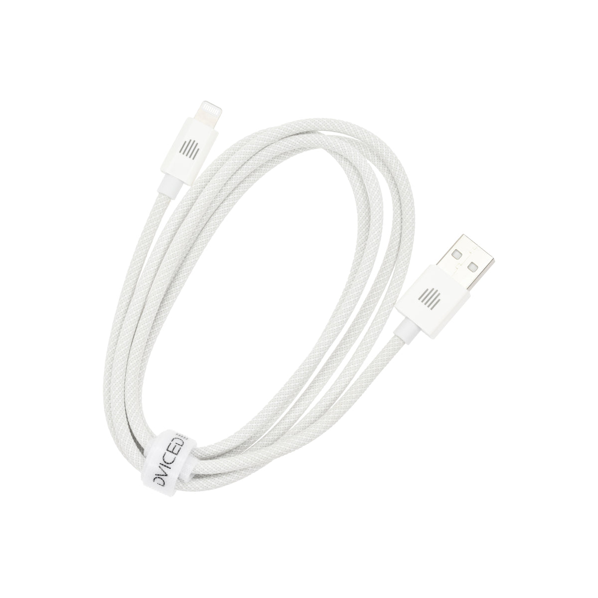 Pletený kabel USB-A / Lightning Dviced 1,25 m – bílý - iSTYLE CZ
