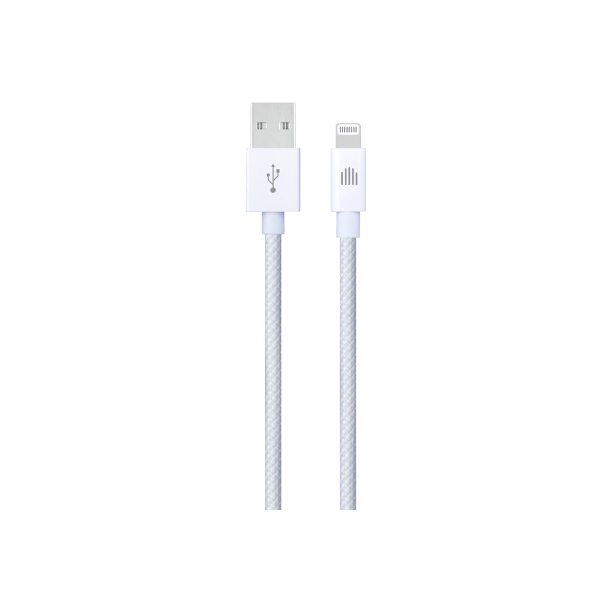 Pletený kabel USB-A / Lightning Dviced 1,25 m – bílý - iSTYLE CZ