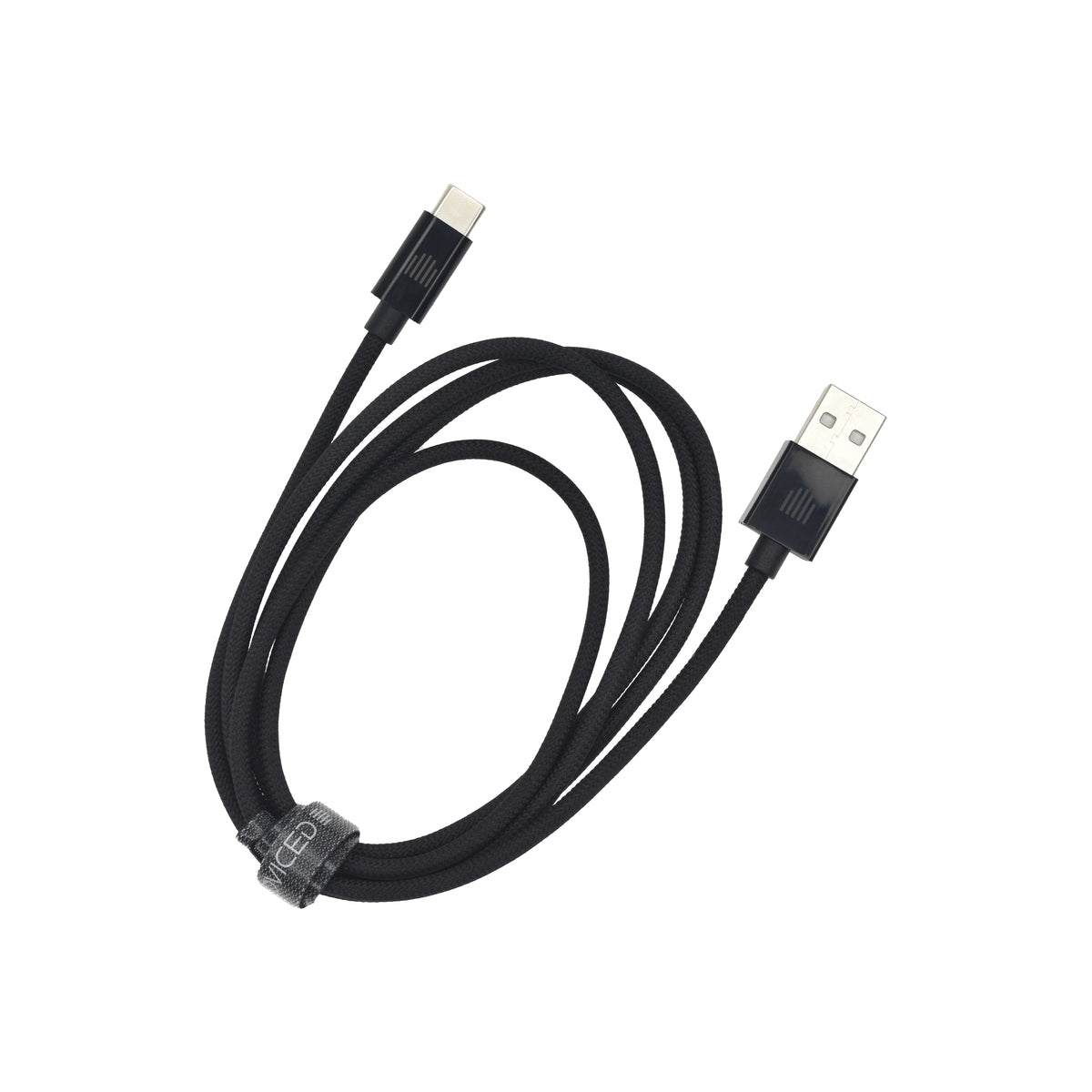Pletený kabel USB-A / USB-C Dviced 1,25 m – černý - iSTYLE CZ