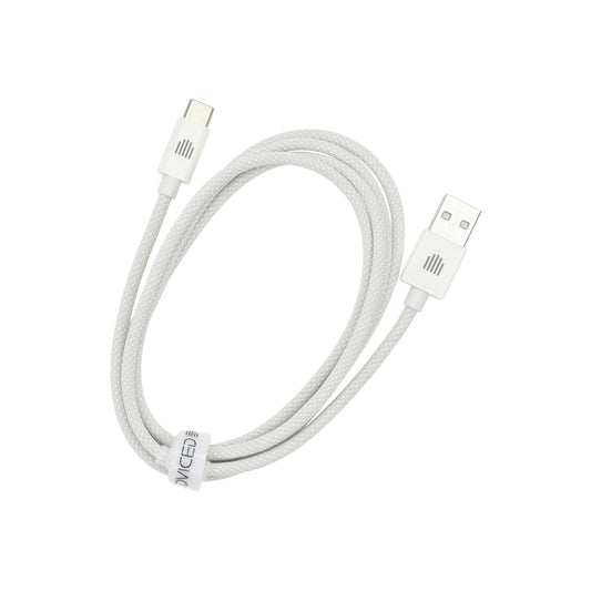 Pletený kabel USB-A / USB-C Dviced 1,25 m – bílý - iSTYLE CZ