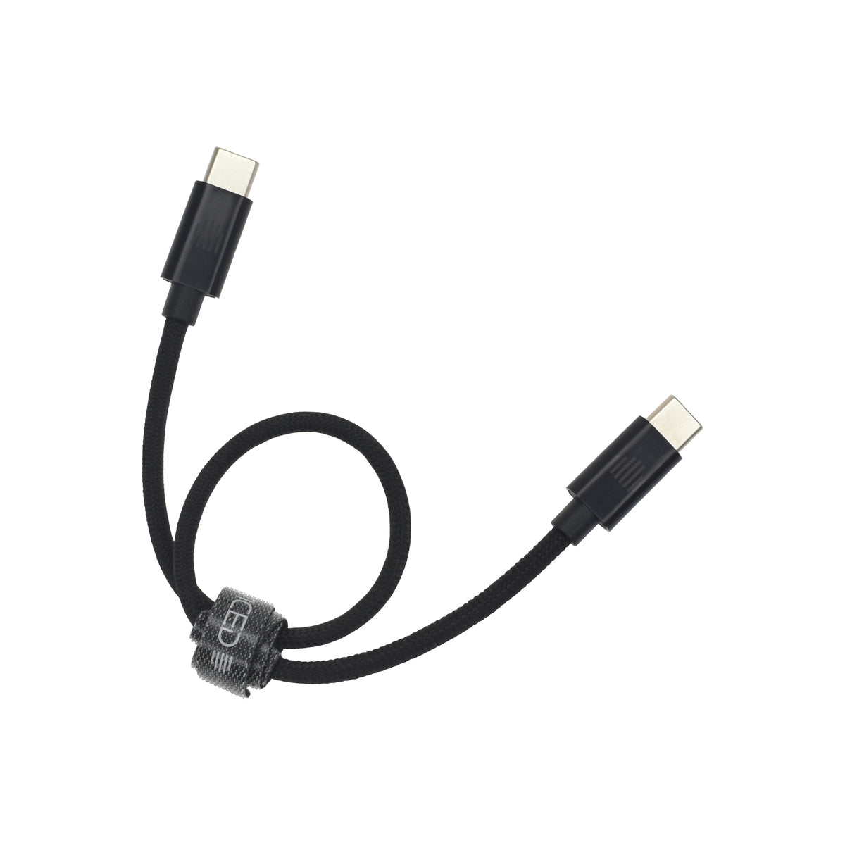 Pletený kabel USB-C / USB-C Dviced 0,25 m – černý - iSTYLE CZ
