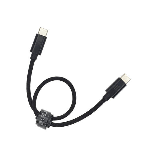 Pletený kabel USB-C / USB-C Dviced 0,25 m – černý - iSTYLE CZ