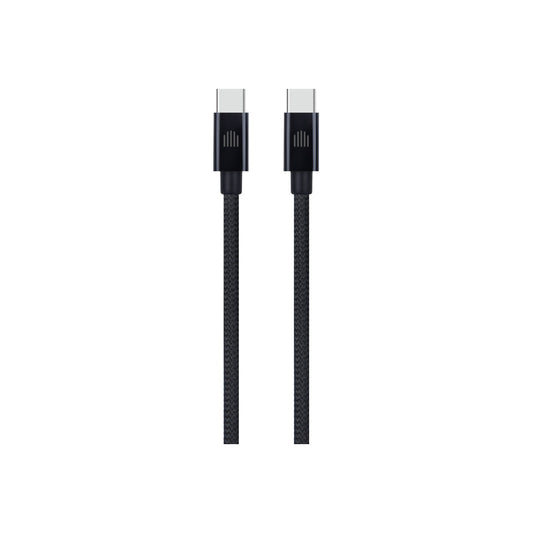 Pletený kabel USB-C / USB-C Dviced 1,25 m – černý - iSTYLE CZ