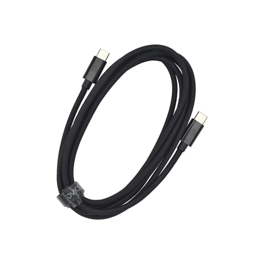 Pletený kabel USB-C / USB-C Dviced 2 m – černý - iSTYLE CZ