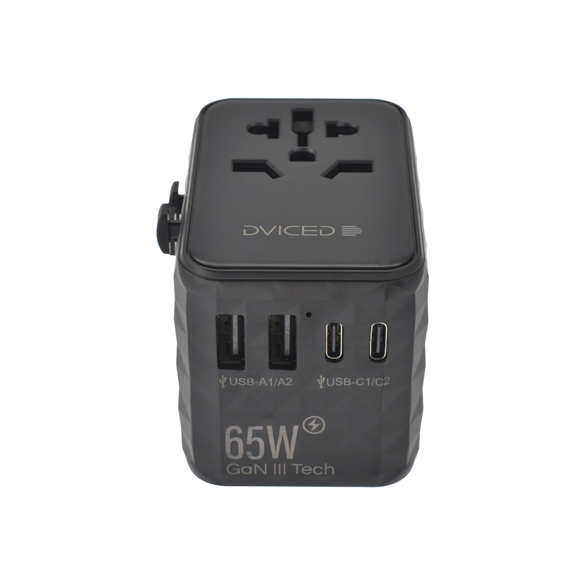 Cestovní adaptér 65W Dviced Universal – černý - iSTYLE CZ