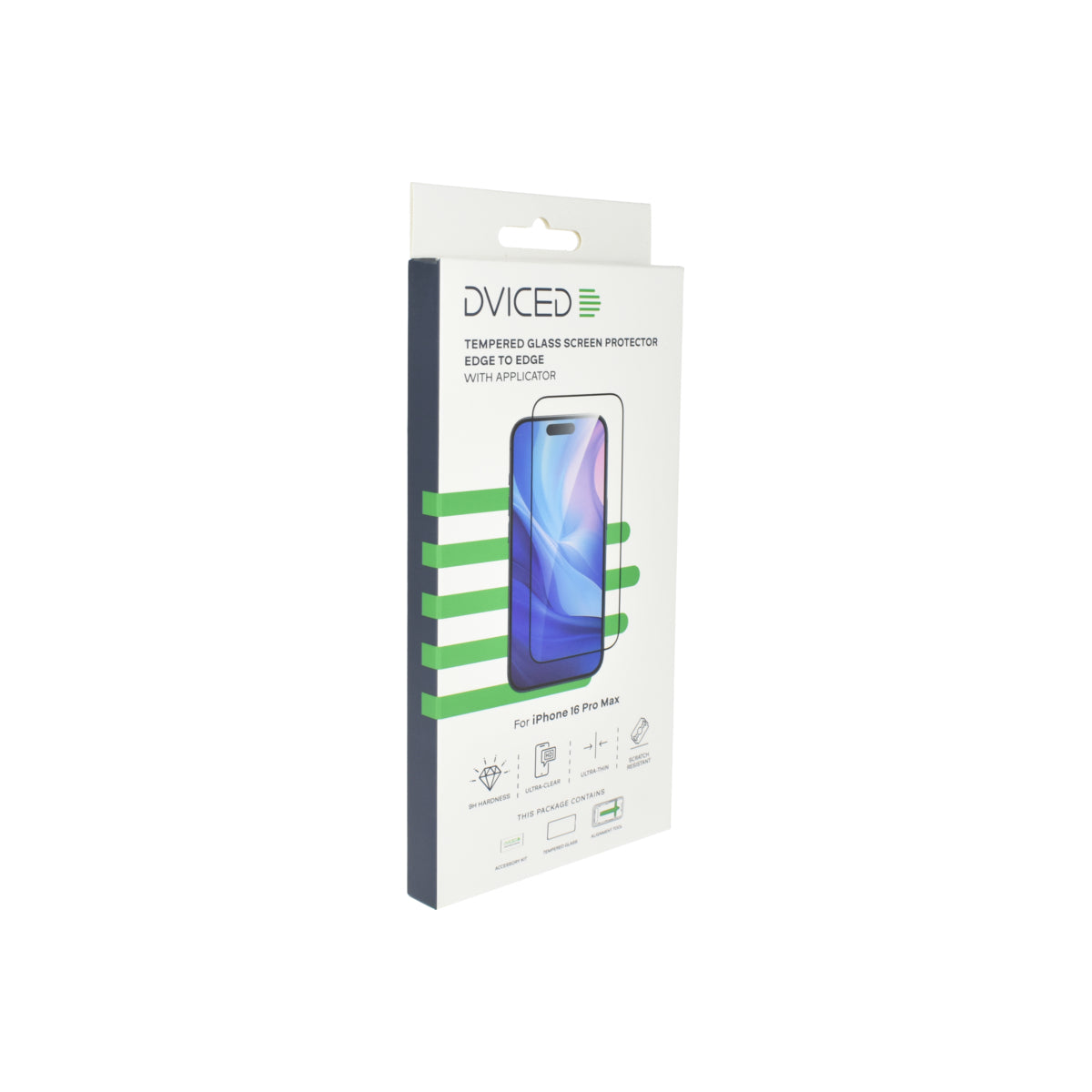 Tvrzené ochranné sklo s aplikátorem pro iPhone 16 Pro Max Dviced - iSTYLE CZ