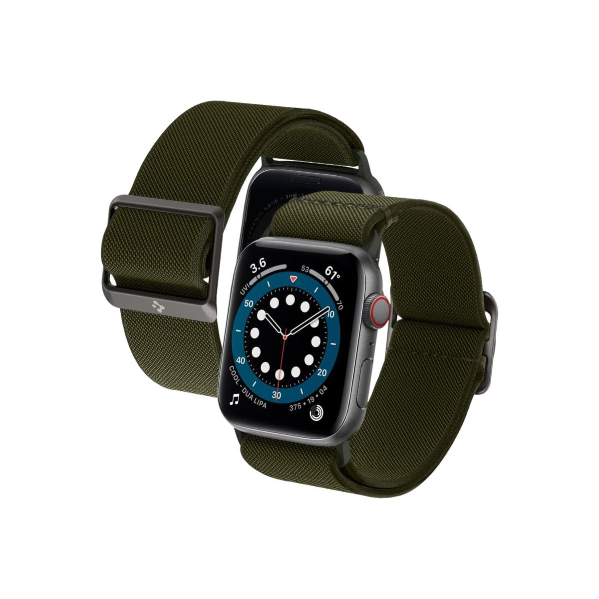 Řemínek pro Apple Watch 42/44/45/49mm Spigen Lite Fit - khaki - iSTYLE CZ