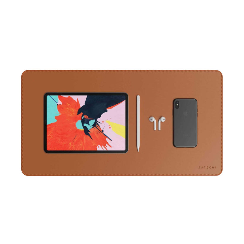 Podložka pod myš Satechi Eco Leather DeskMate - hnědá - iSTYLE CZ