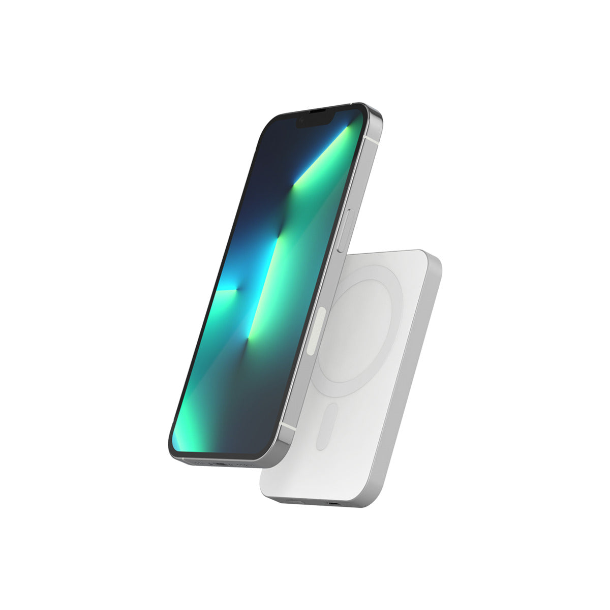 Hliníková powerbanka Epico s podporou MagSafe 5000mAh - stříbrná - iSTYLE CZ