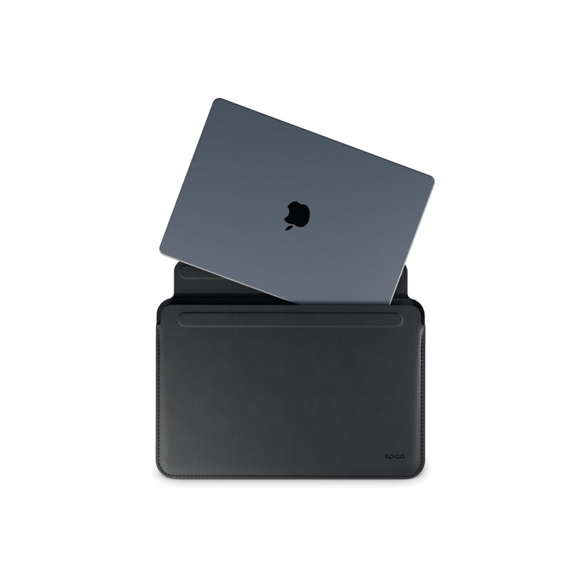 Kožený obal pro MacBook Air/Pro 13,3" Epico - černý - iSTYLE CZ