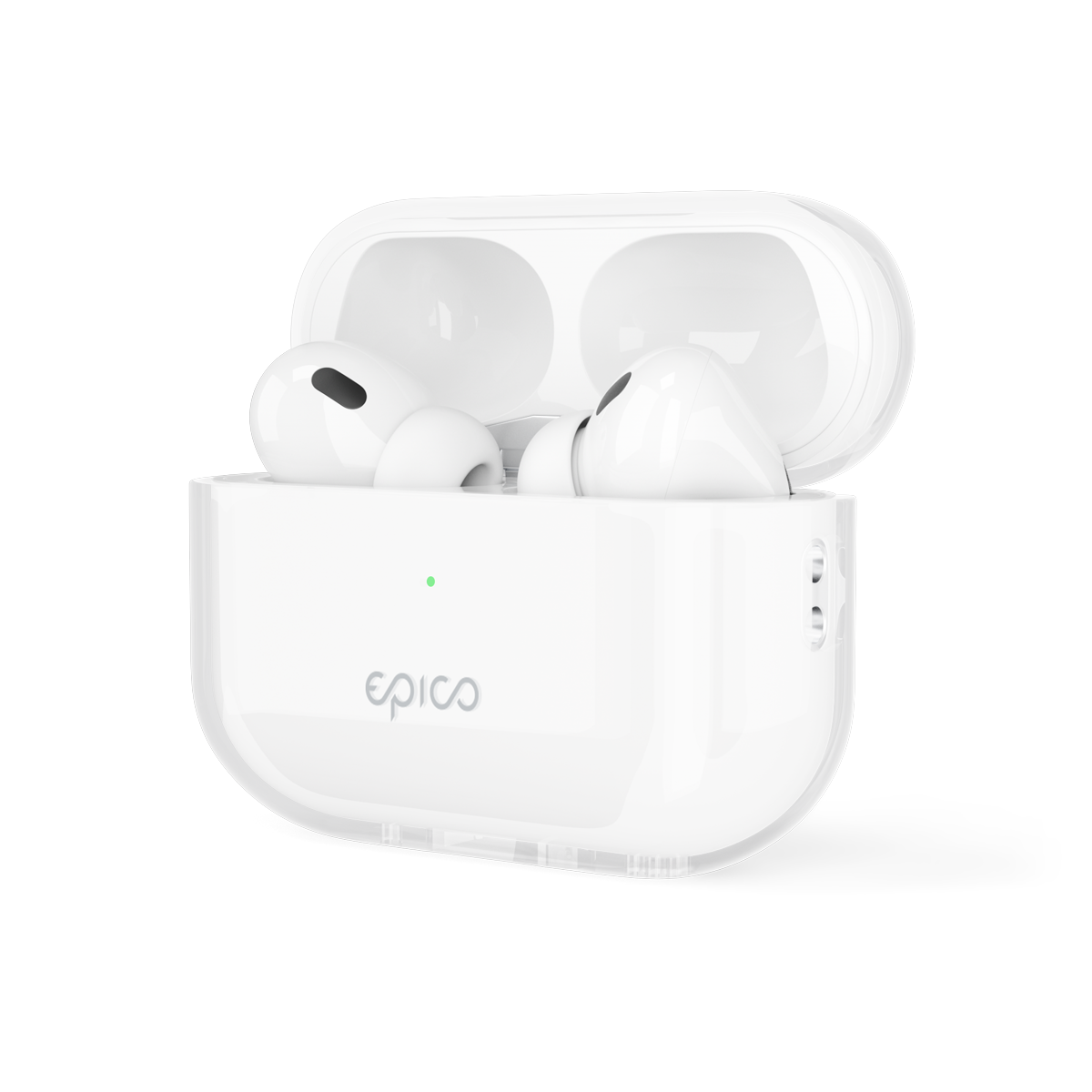 Průhledný kryt pro AirPods Pro 2. generace - bílý průhledný - iSTYLE CZ