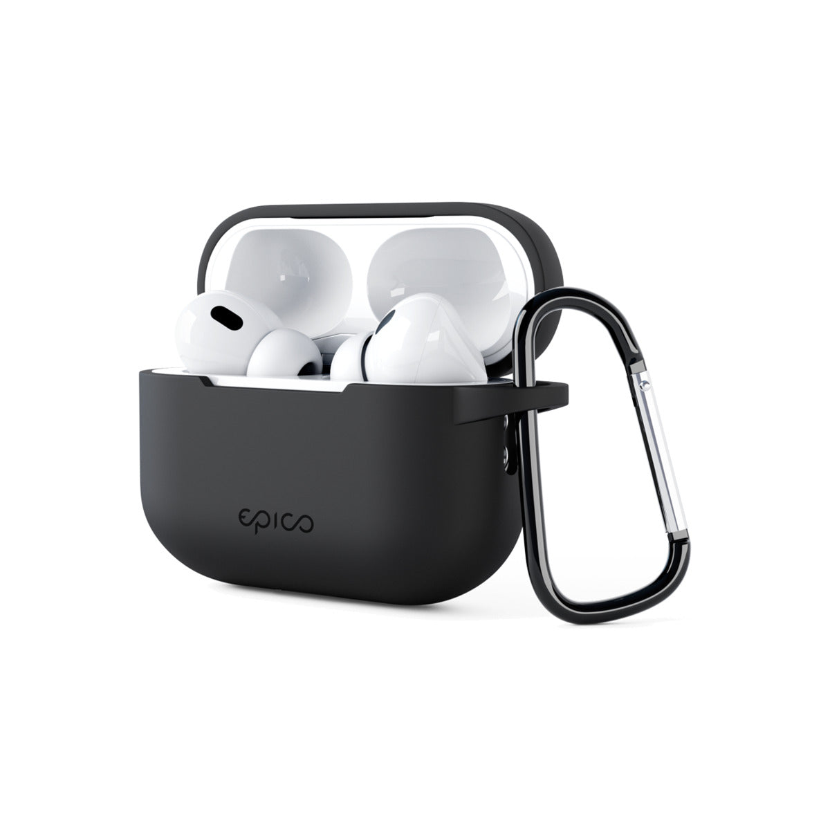 Silikonové outdoor pouzdro pro AirPods Pro 2. gen. Epico - černé - iSTYLE CZ