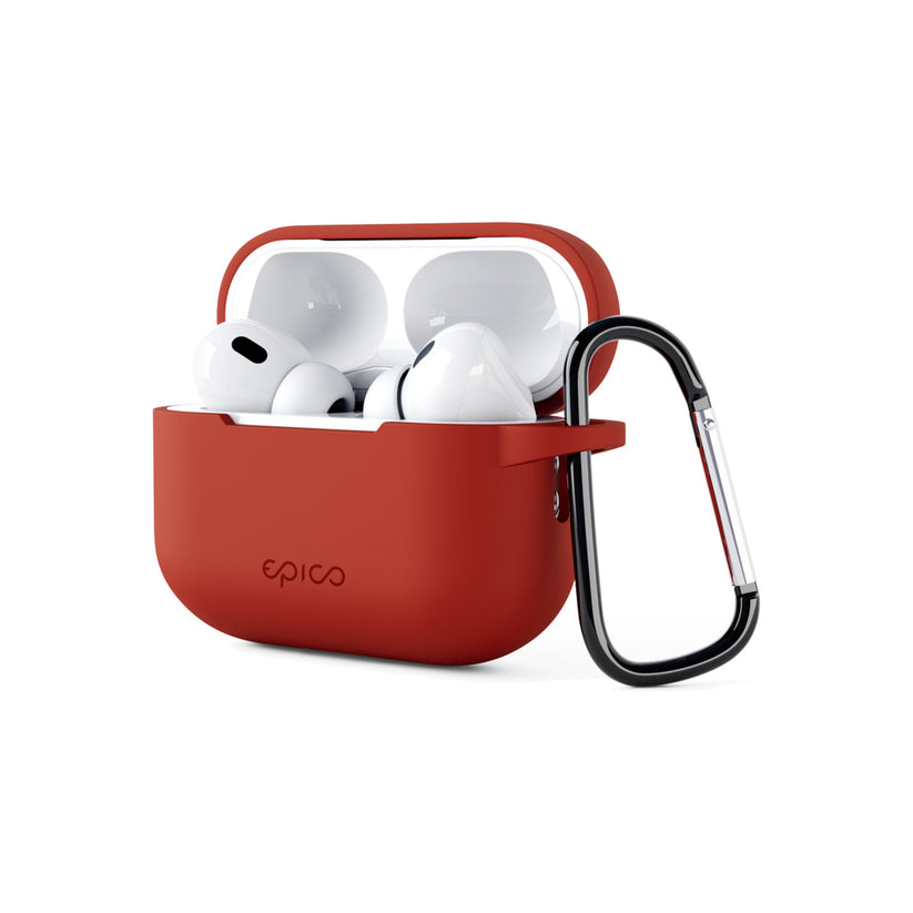 Silikonové outdoor pouzdro pro AirPods Pro 2. gen Epico - červené - iSTYLE CZ