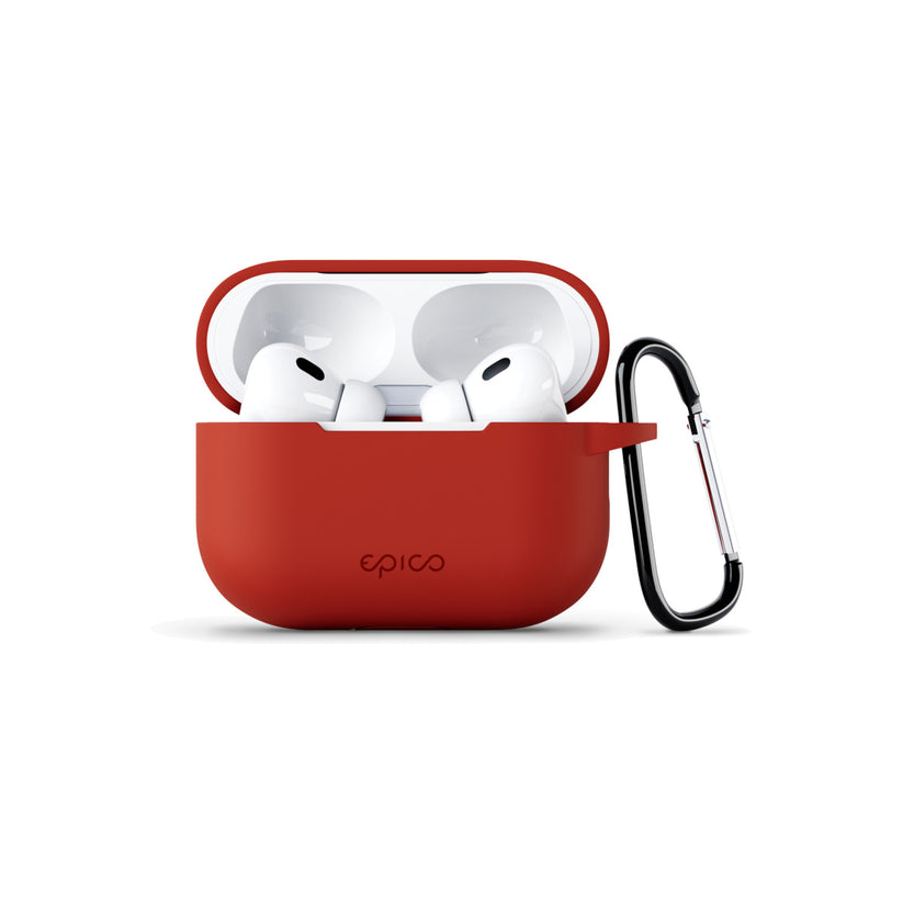 Silikonové outdoor pouzdro pro AirPods Pro 2. gen Epico - červené - iSTYLE CZ