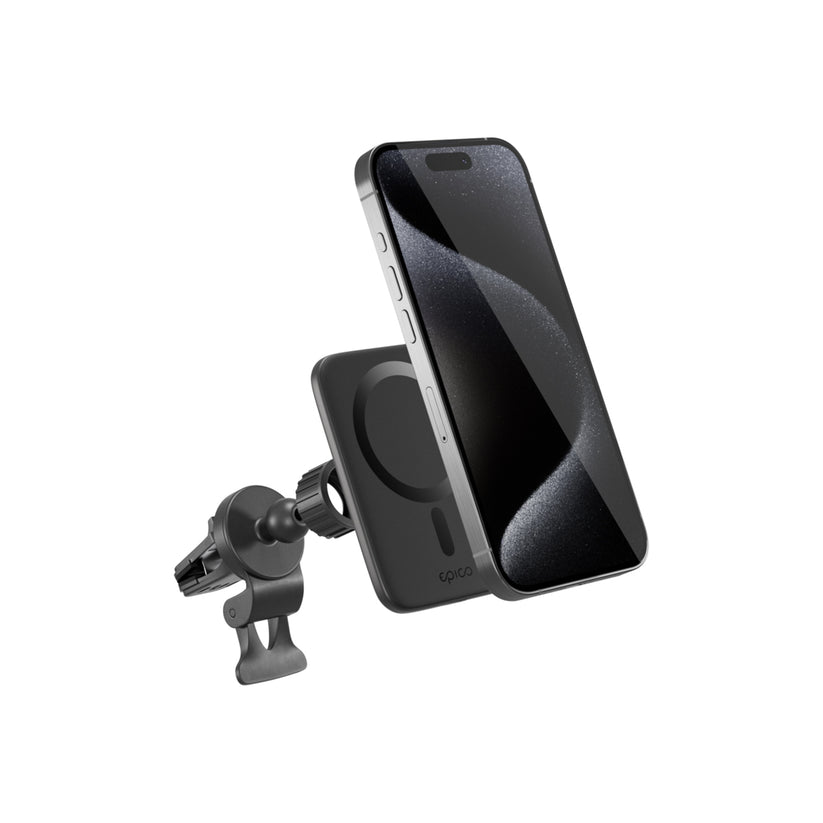 Ultra tenká bezdrátová autonabíječka Epico Qi2 Mag+ - černá - iSTYLE CZ