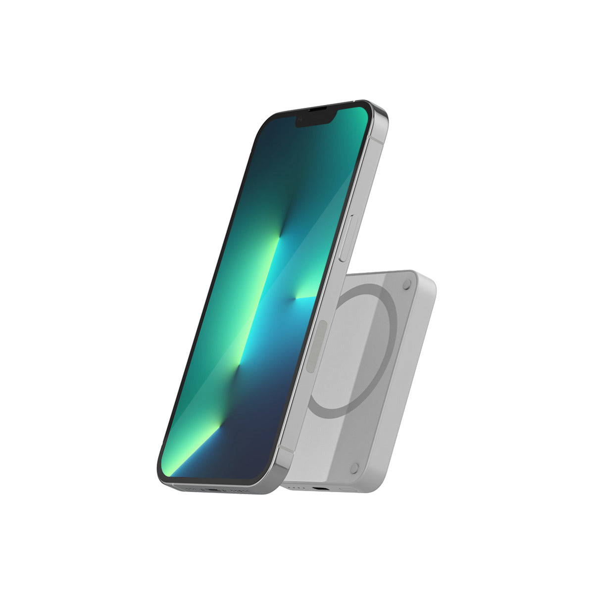 Bezdrátová powerbanka Epico s podporou MagSafe 4200mAh - světle šedá - iSTYLE CZ