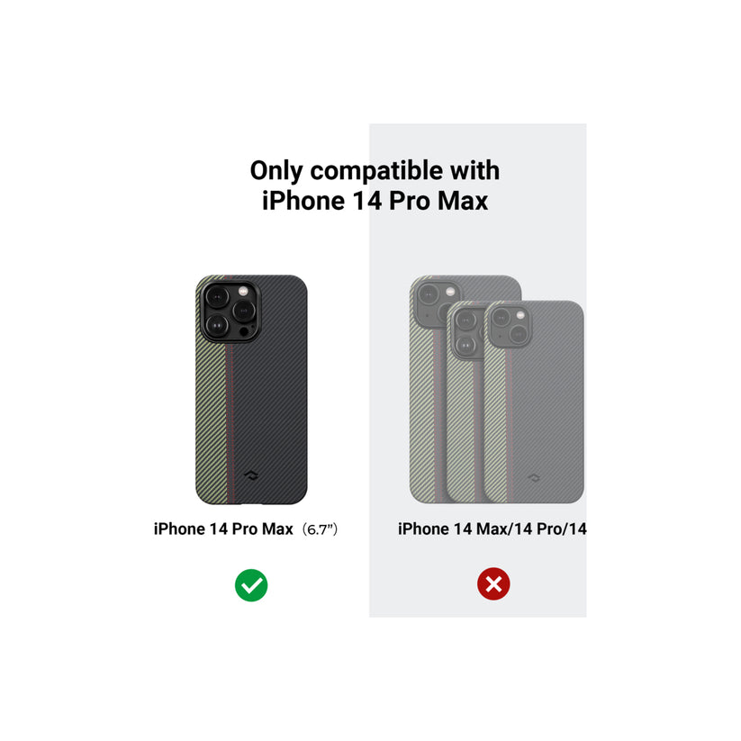 Kryt na iPhone 14 Pro Pitaka Fusion Weaving MagEZ Case 3 - vícebarevný - iSTYLE CZ