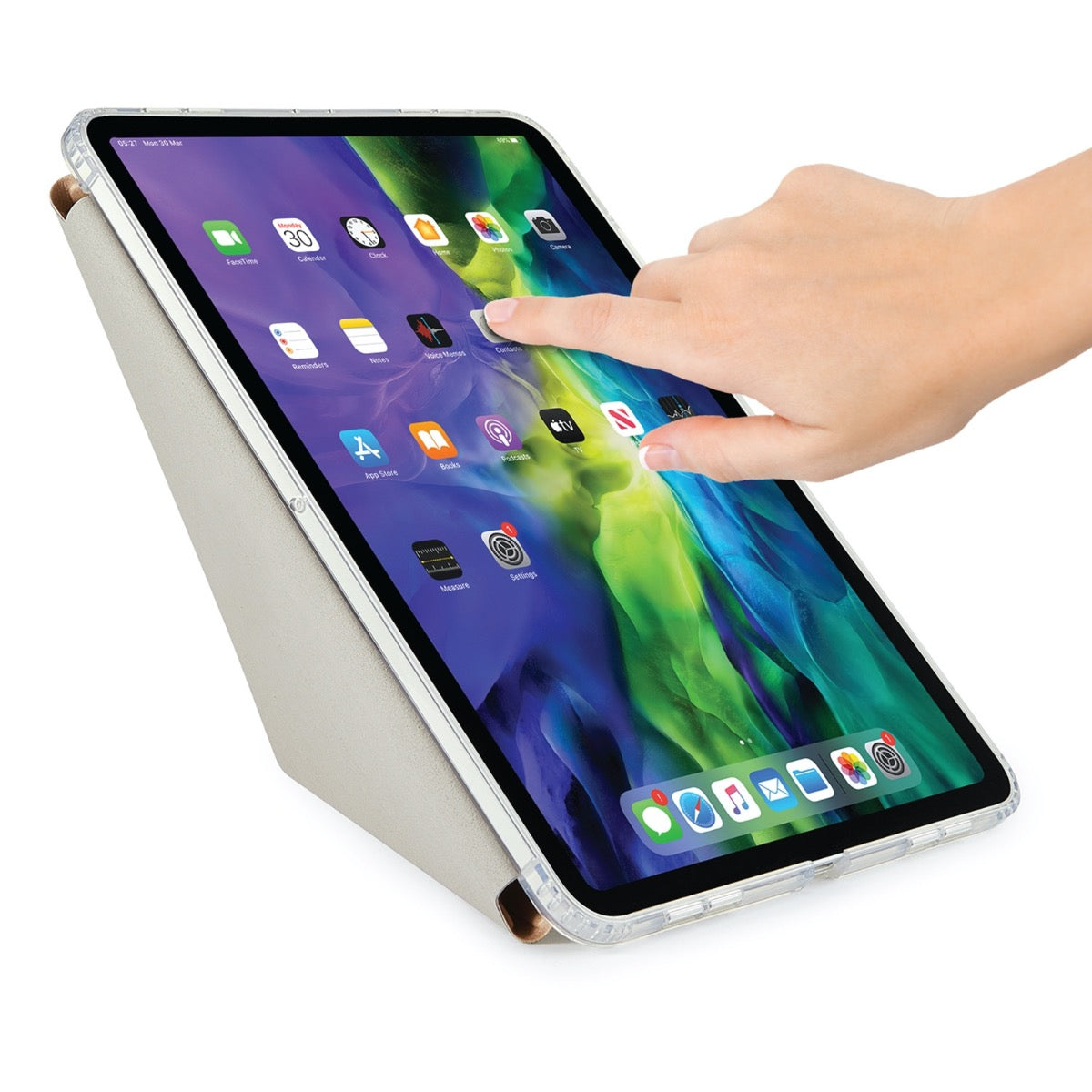 Pouzdro Pipetto na iPad Air 4 10.9 Metallic Origami - zlaté