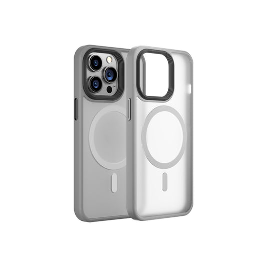 MagSafe kryt na iPhone 16 Blueo Skin Friendly Frosted Case - šedý - iSTYLE CZ