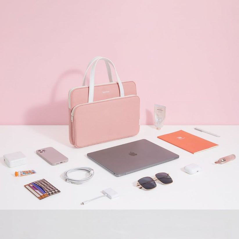 Brašna pro MacBook Pro 14" tomtoc Briefcase - růžová - iSTYLE CZ