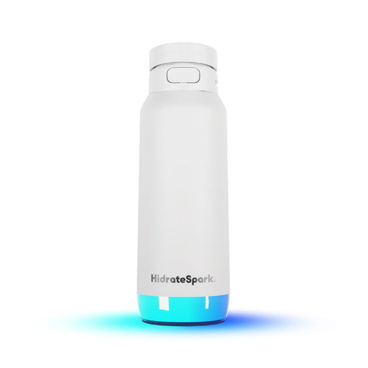 Chytrá lahev s brčkem HidrateSpark PRO 2 950 ml - bílá