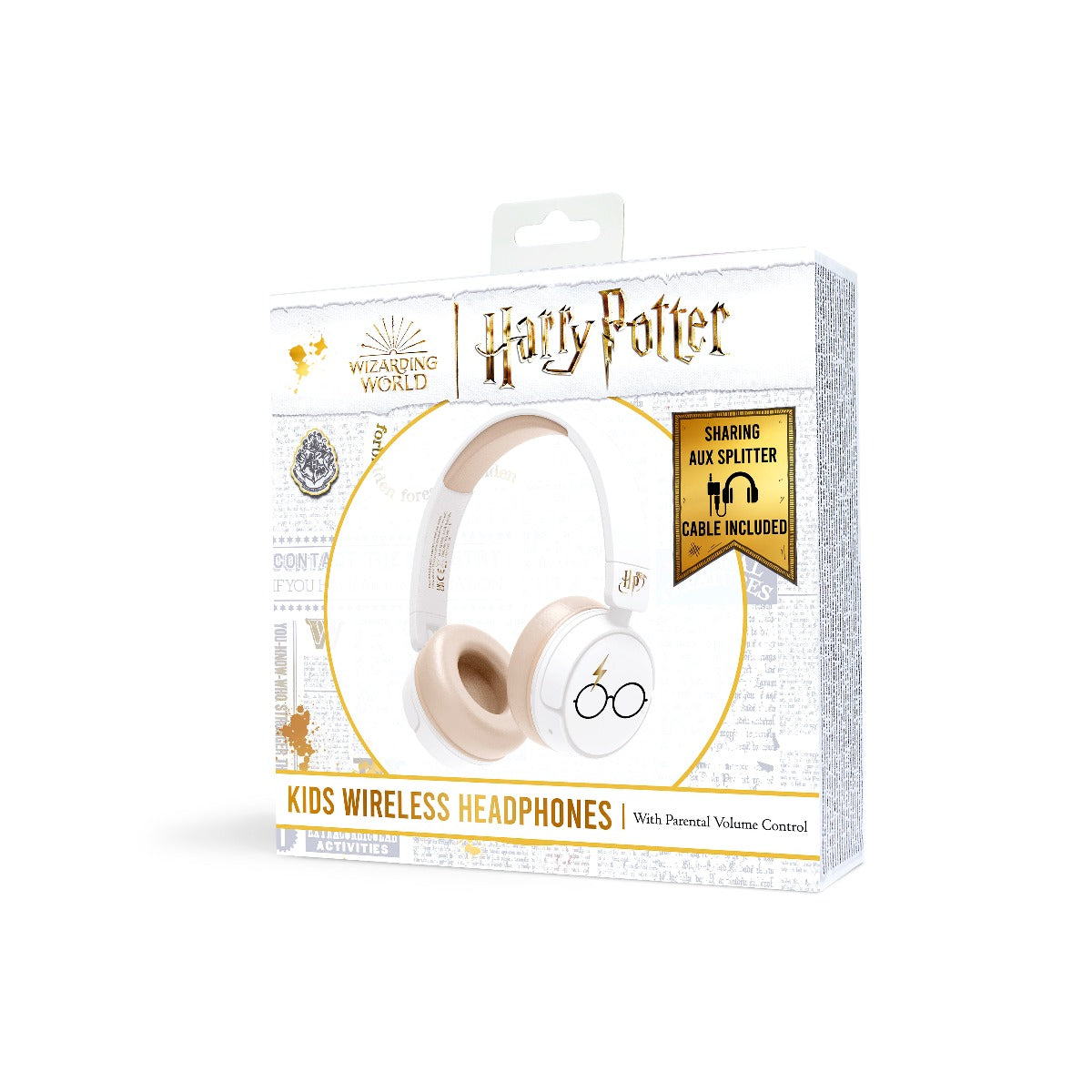 Dětská bezdrátová sluchátka OTL Harry Potter - bílá - iSTYLE CZ