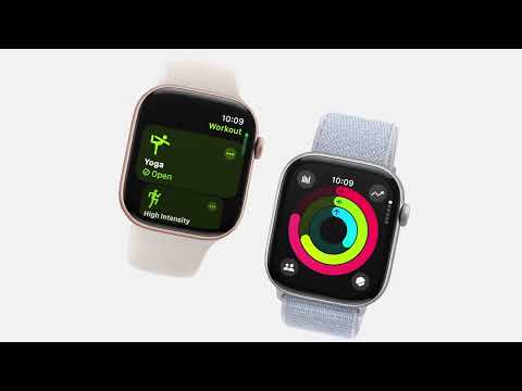 Apple Watch Series 10 GPS 42mm růžově zlaté hliníkové pouzdro se švestkovým sportovním provlékacím řemínkem (otevřený) - iSTYLE CZ