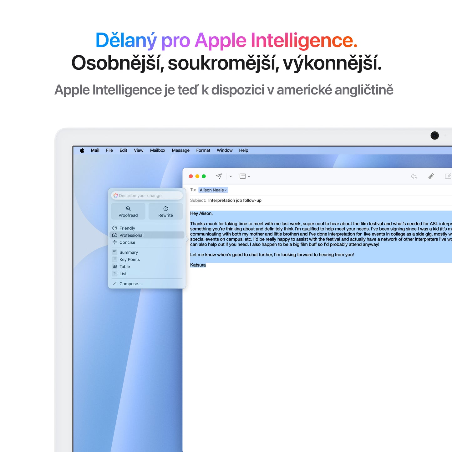 iMac 24“ 4.5K displej, Apple M4 10jádrové CPU, 10jádrové GPU, 16GB, 256GB SSD, CZ - modrý