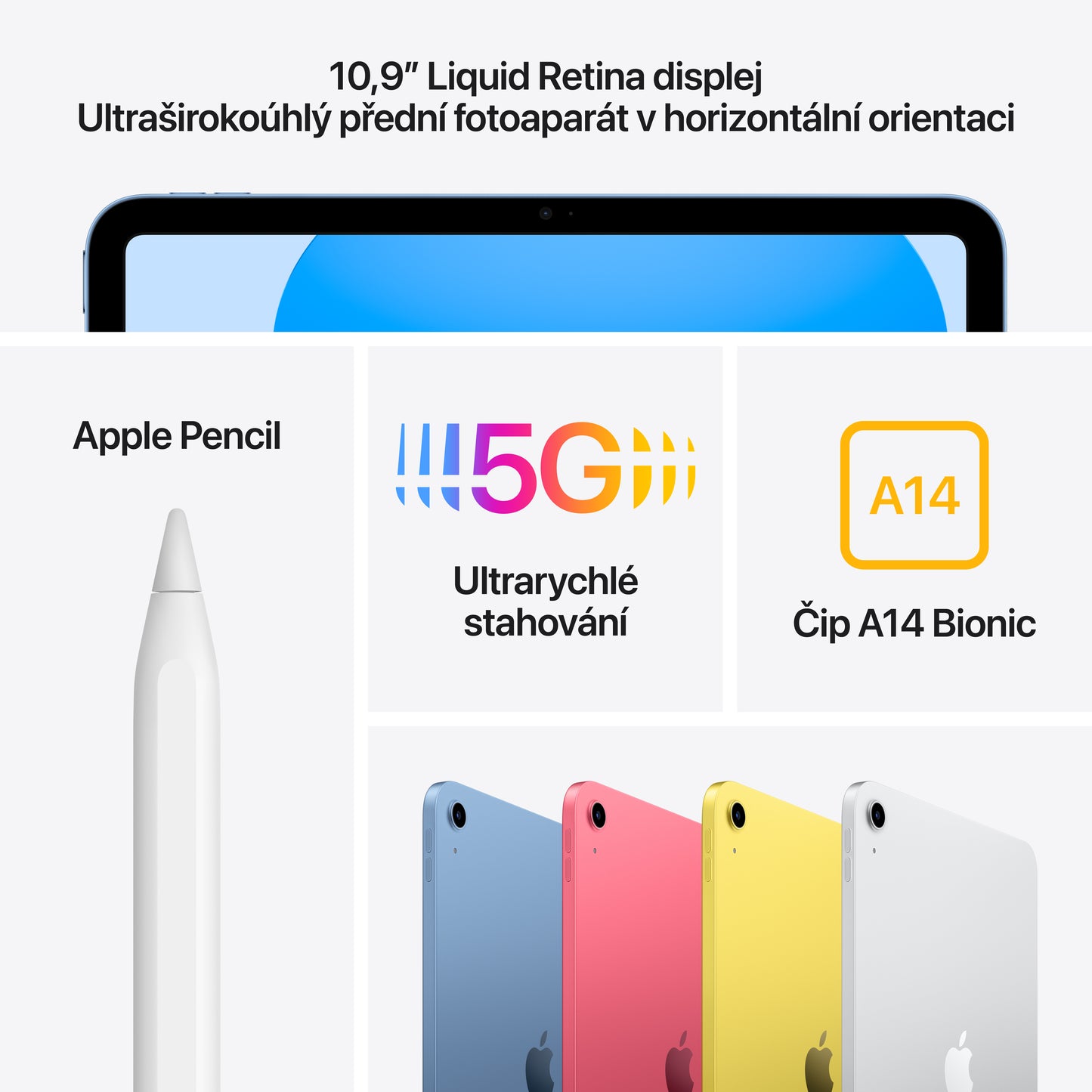 Apple 11palcový iPad Wi-Fi + Cellular 512GB - modrý