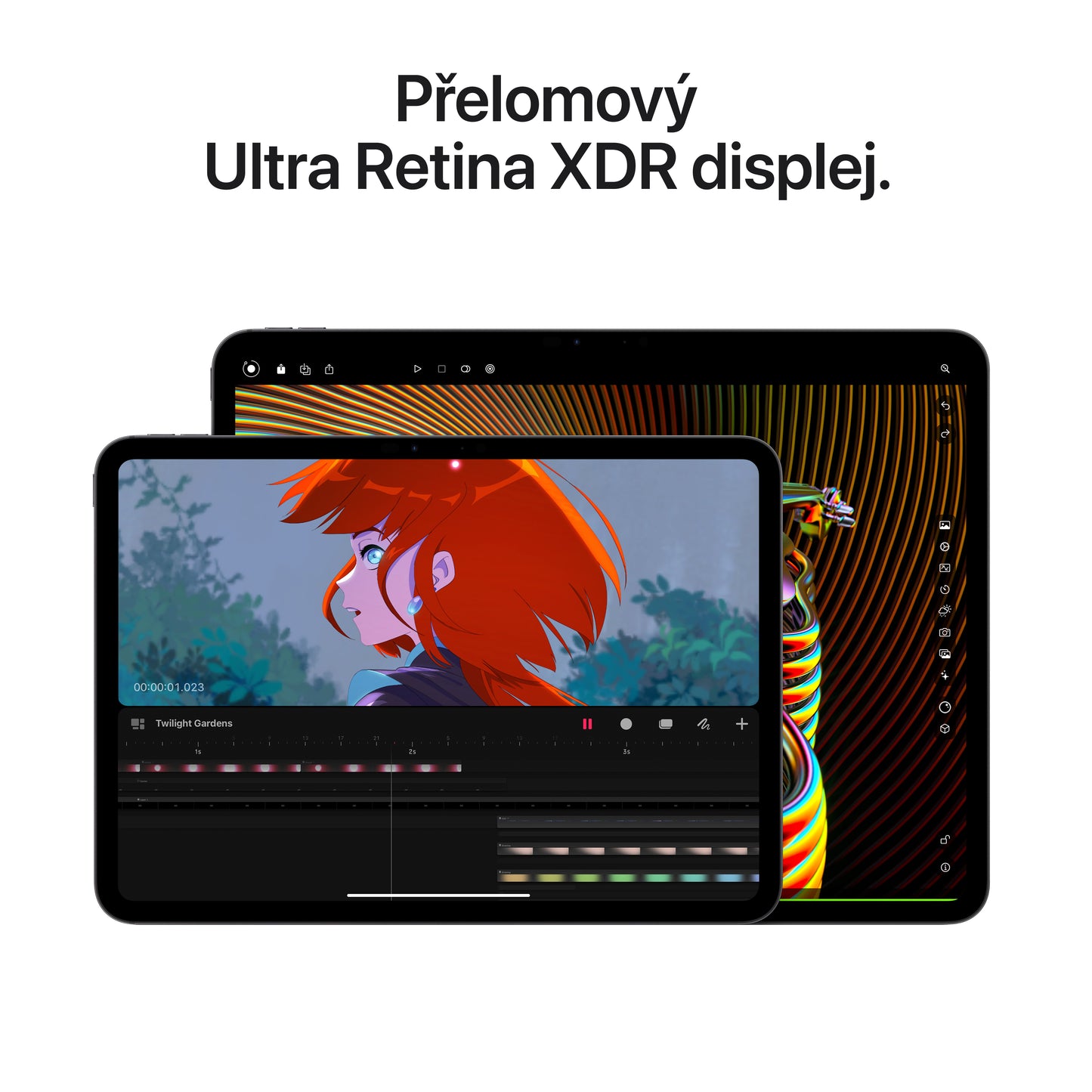 Apple 11palcový iPad Pro Wi-Fi 256GB se standardním sklem - vesmírně černý