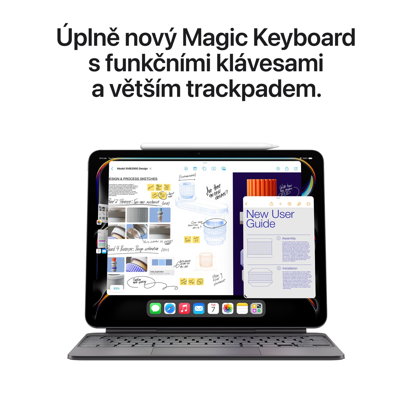 Apple 11palcový iPad Pro Wi-Fi 256GB se standardním sklem - vesmírně černý