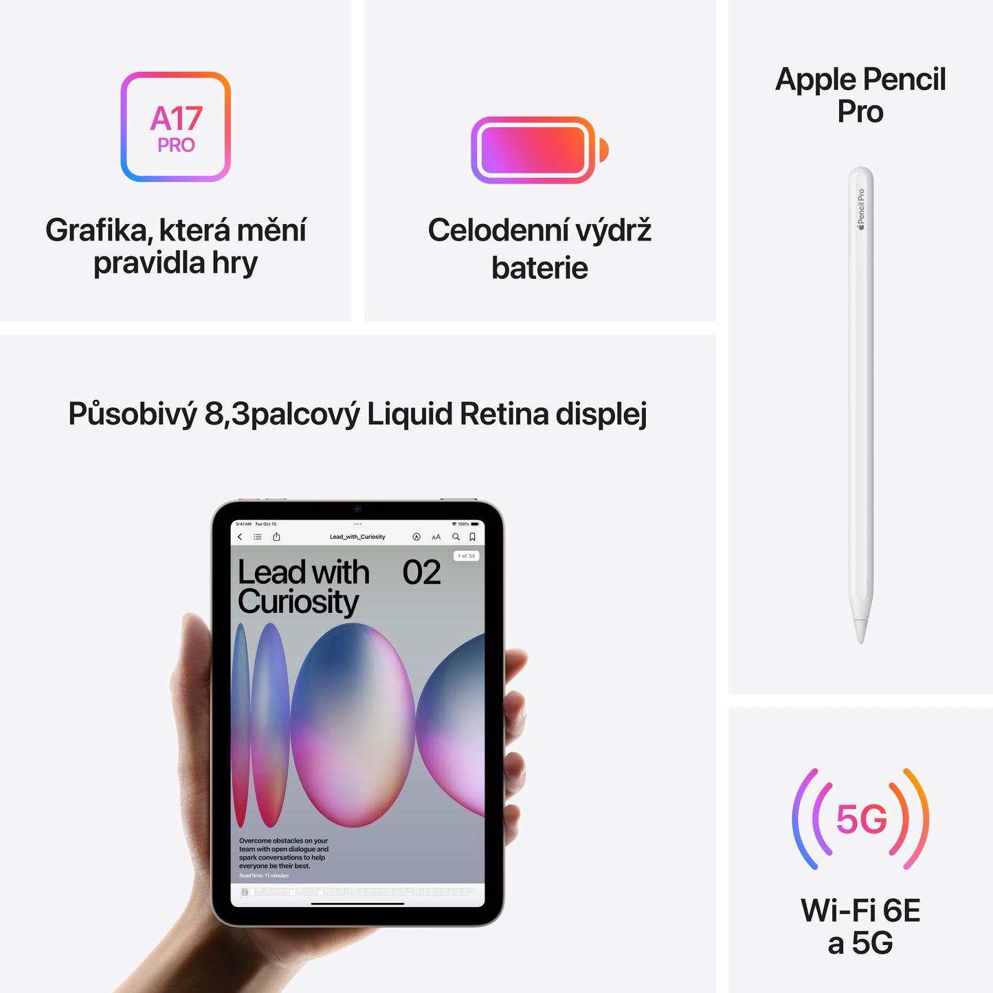 Apple iPad mini Wi-Fi + Cellular 128GB - vesmírně šedý (otevřený) - iSTYLE.cz