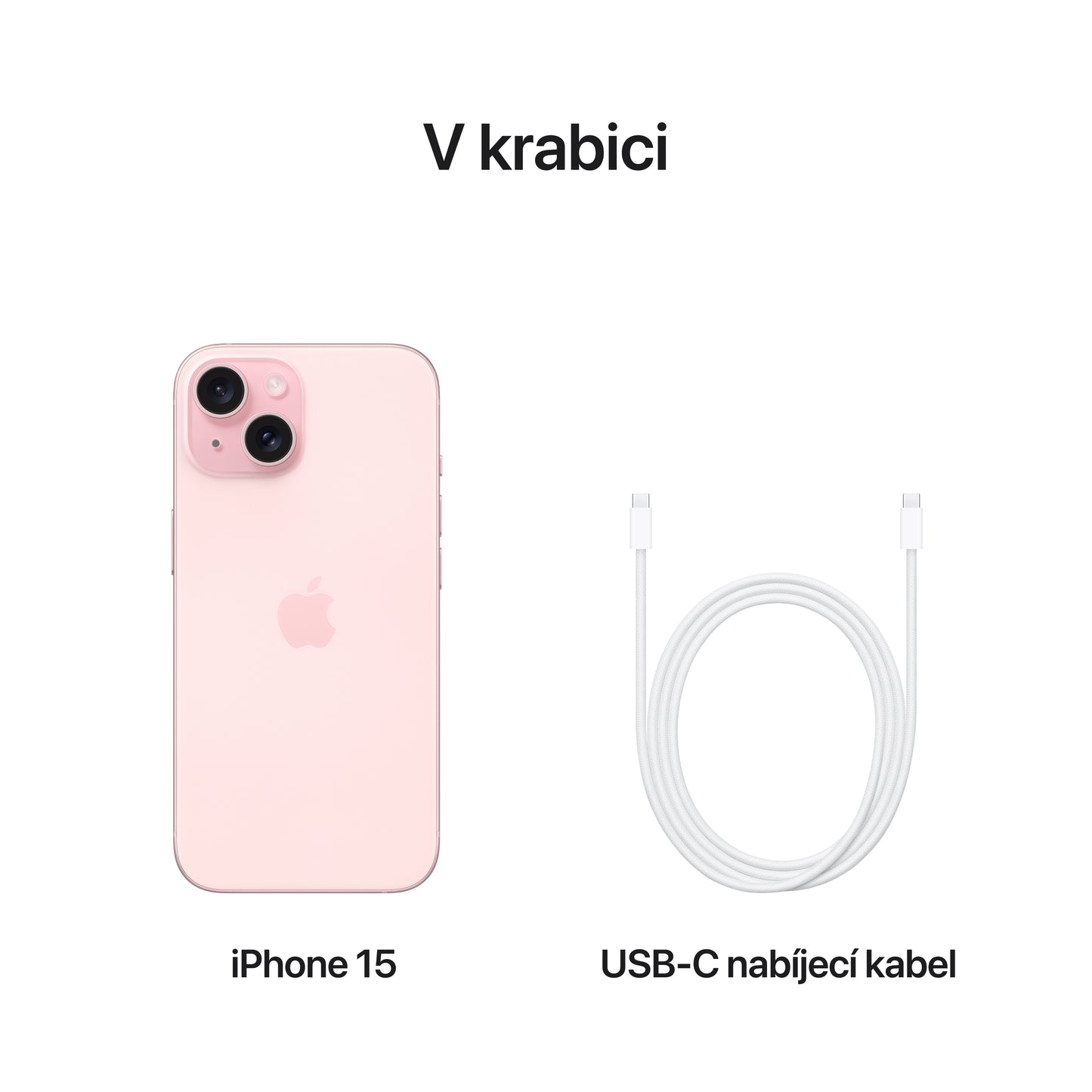 Apple iPhone 15 128GB - růžový