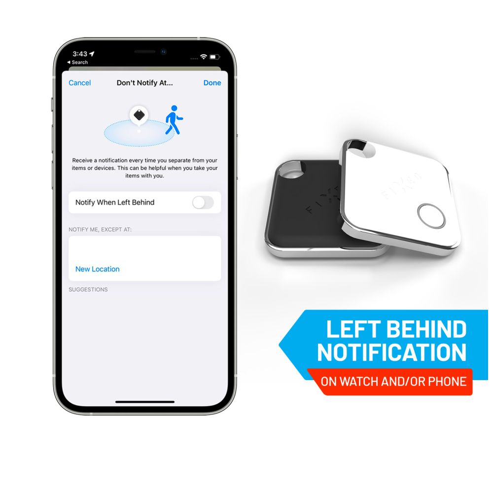 Smart tracker FIXED Tag s podporou Find My - černý - iSTYLE CZ