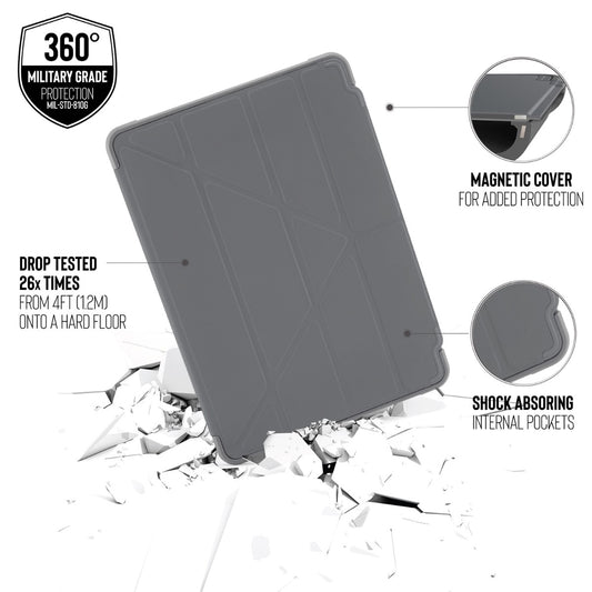 Pouzdro Pipetto Origami pro iPad 10.2" - tmavě šedé - iSTYLE CZ