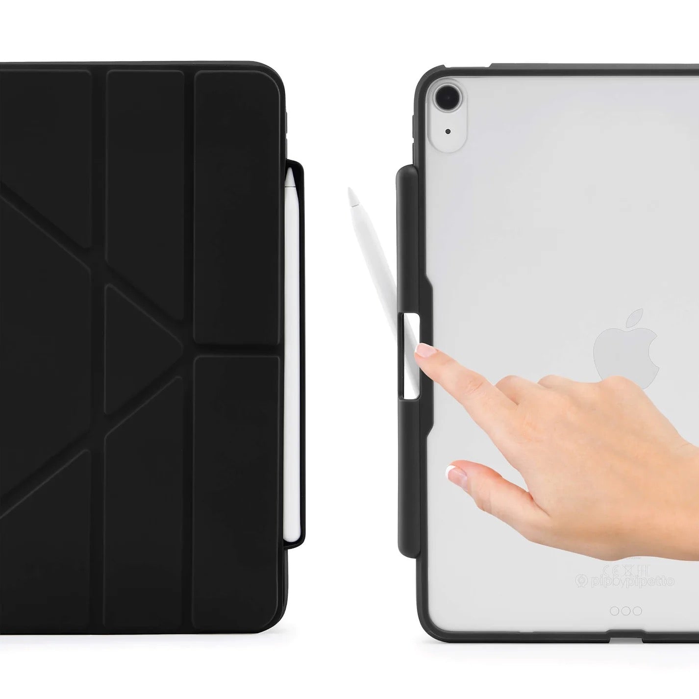 Kryt na iPad Air Pipetto Origami No3 Pencil Case - černý - iSTYLE CZ