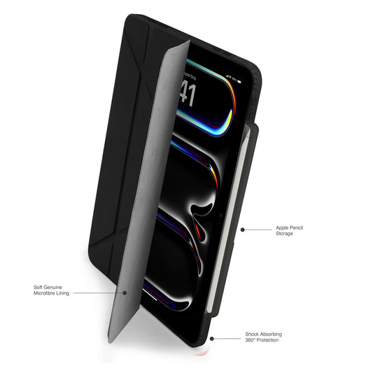 Kryt na iPad Pro 11" Pipetto Origami No3 Pencil Case - tmavě modrý - iSTYLE CZ