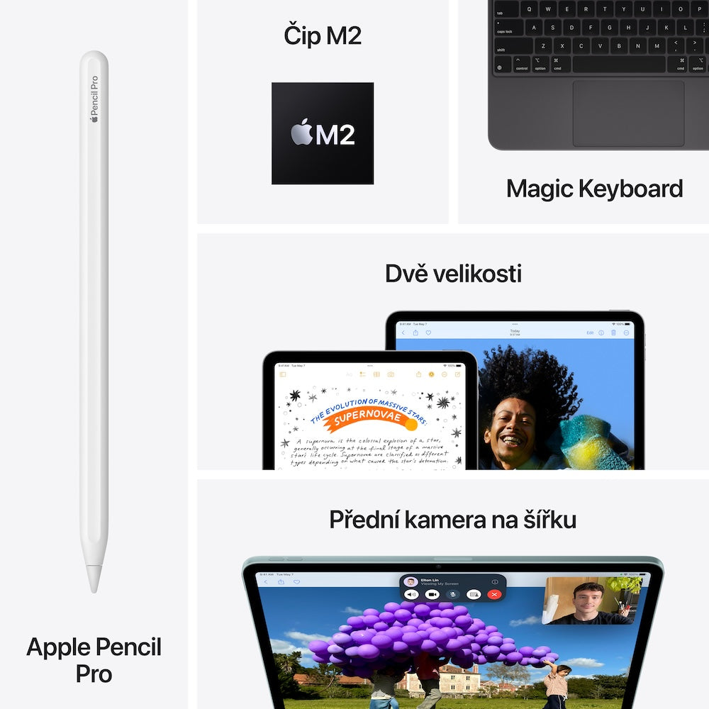 Apple 11palcový iPad Air Wi-Fi + Cellular 128GB - hvězdně bílý - iSTYLE CZ