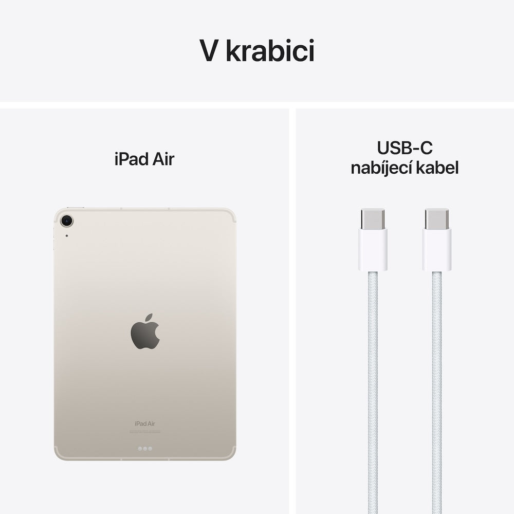 Apple 11palcový iPad Air Wi-Fi + Cellular 128GB - hvězdně bílý - iSTYLE CZ