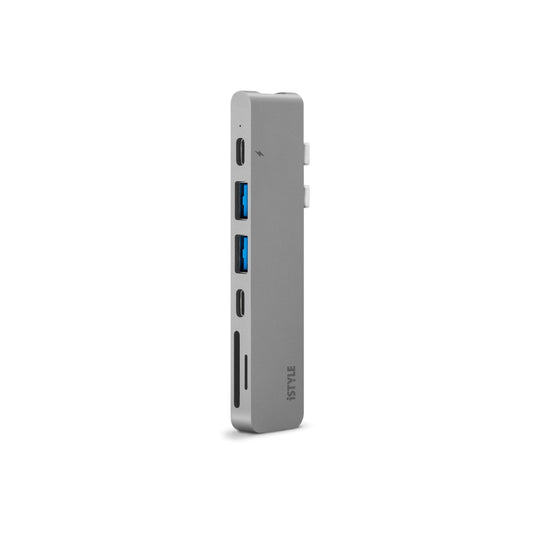 USB-C HUB dokovací stanice iSTYLE - stříbrná